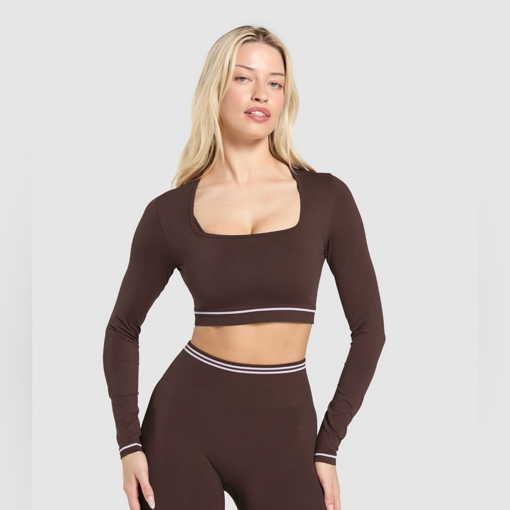 *Sold* Gymshark Contrast Seamless Crop Top